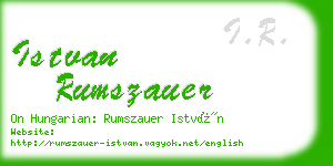 istvan rumszauer business card